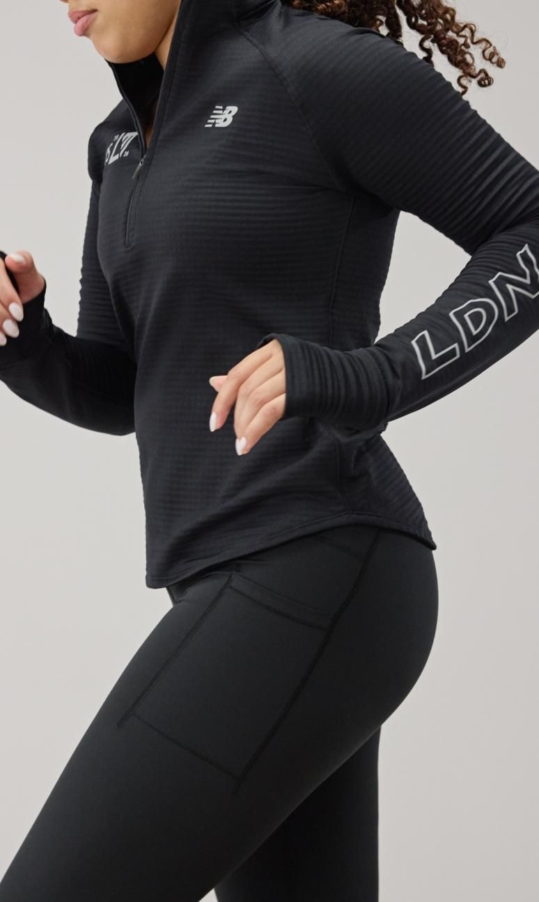 Woman runs on the spot