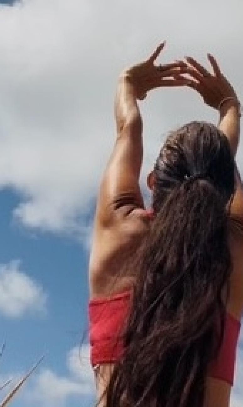 Georgina Farebrother outside training