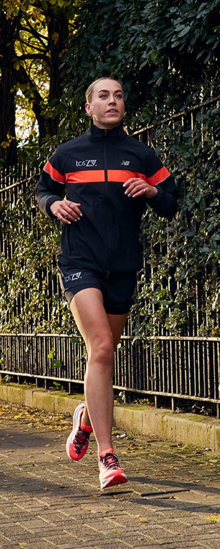 Someone training outside 