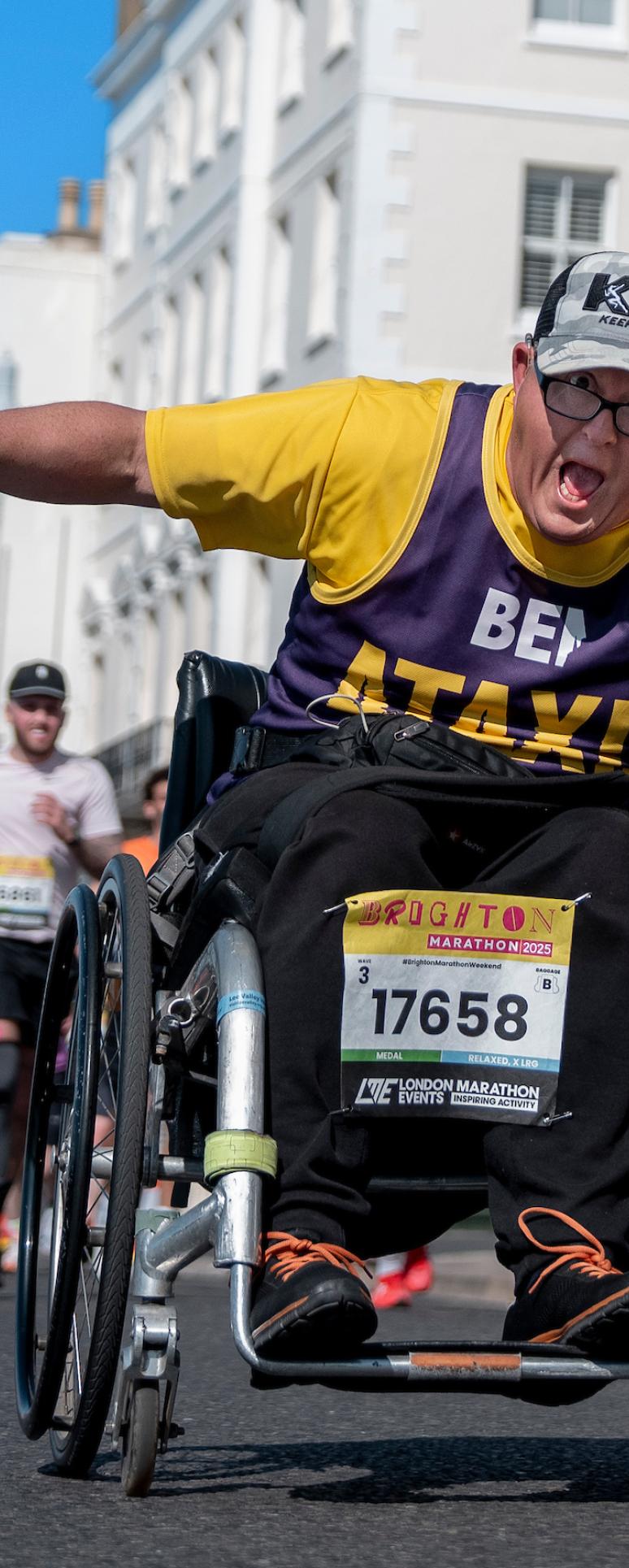 Brighton Marathon participant