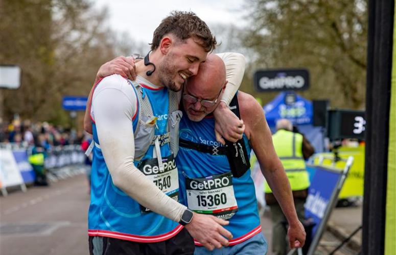 Two finishers at the GetPRO Bath Half
