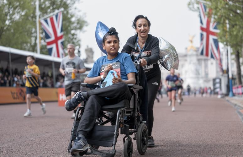 Participant heading to the Finish Line