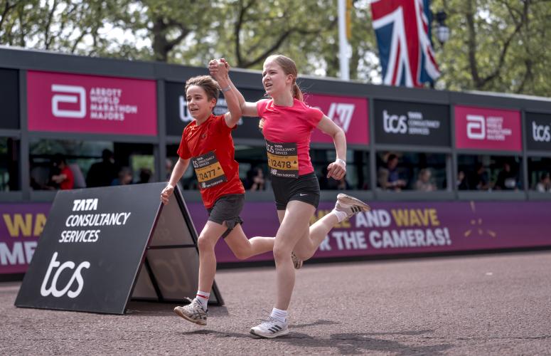 Participants heading to the Finish Line