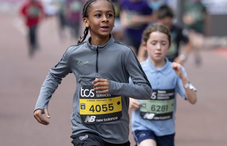 Participants heading to the Finish Line