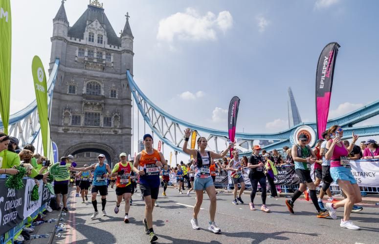Participants on Tower Bridge