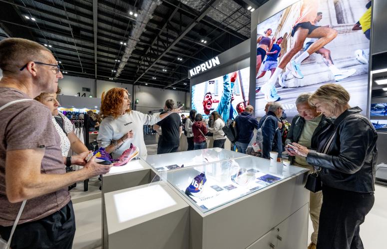 The Kiprun stand at the TCS London Marathon Running Show