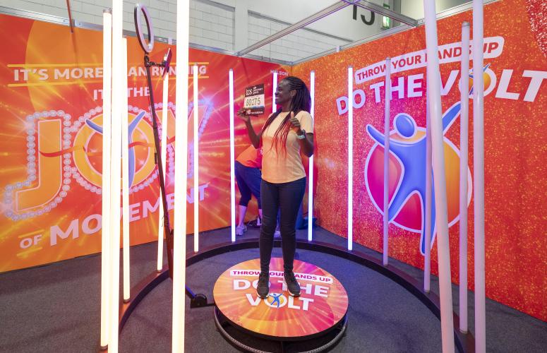 Voltarol activation at the TCS London Marathon Running Show