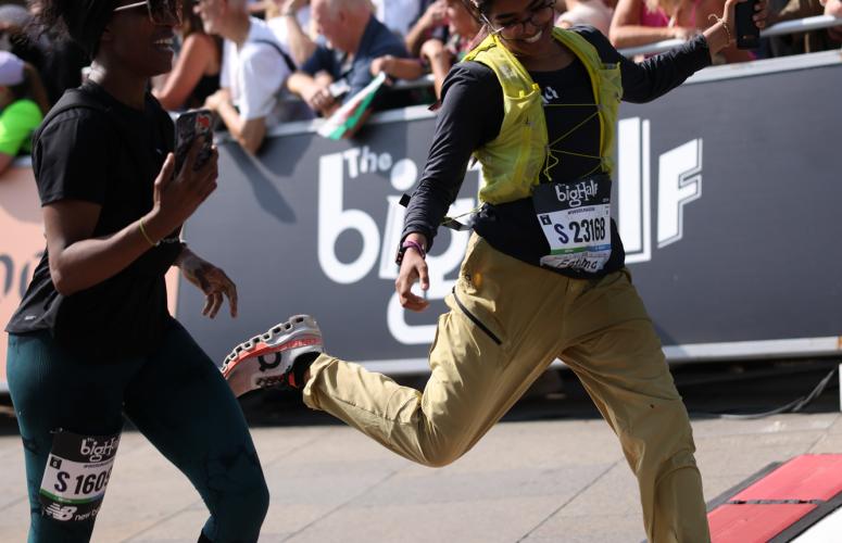 Big Half Finish Line