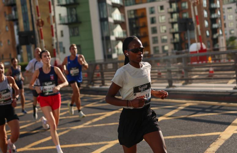 Runner on the Big Half course