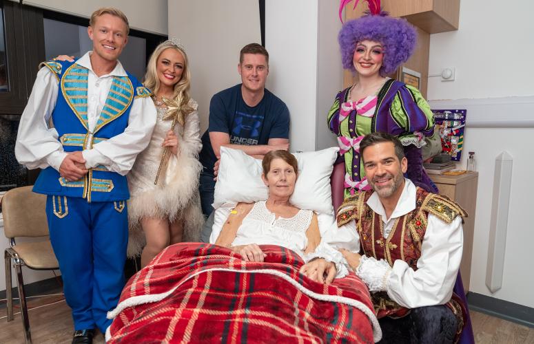 Debbie and the cast of Cinderella 