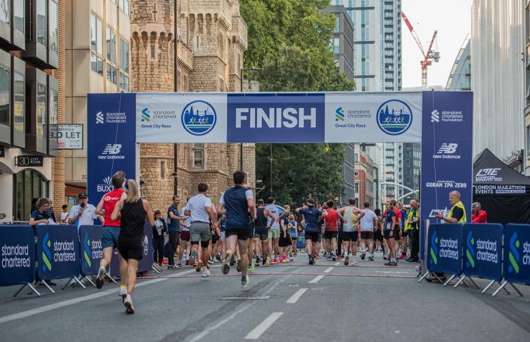 The City Race Finish Line