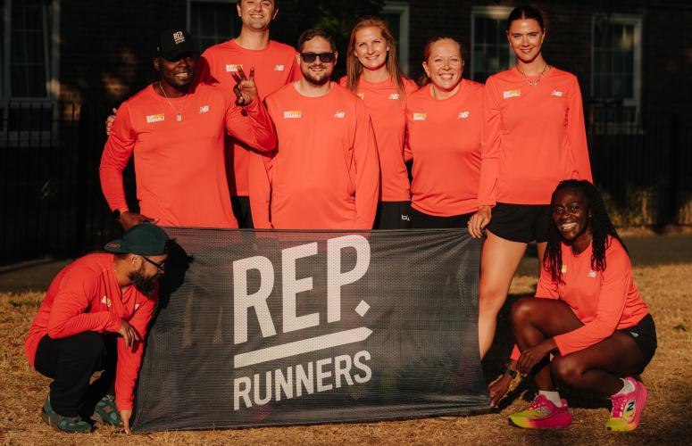 Rep Runners doing a shakeout run in Central London