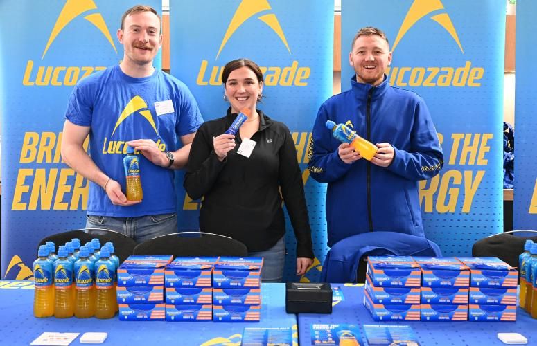 Lucozade stand at Meet our Experts 