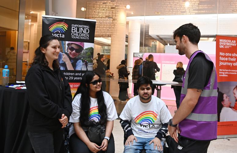 Charity stands at Meet our Experts 