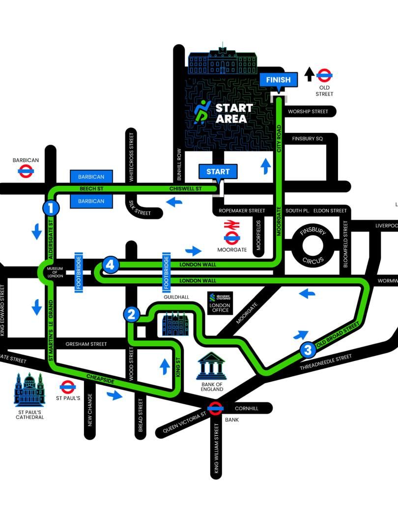 2025 Standard Chartered Great City Race Course Map
