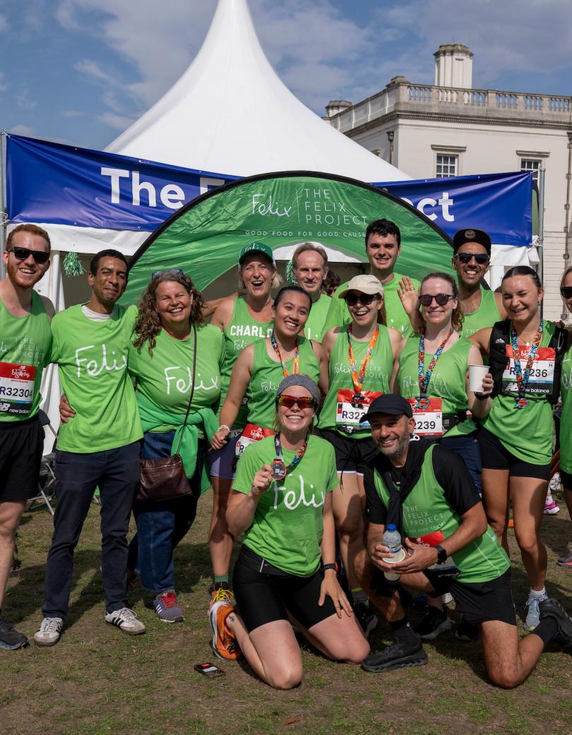The big half event village - The Felix Project