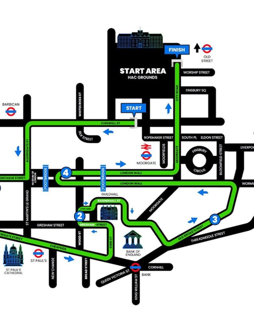 2026 Standard Chartered Route Map