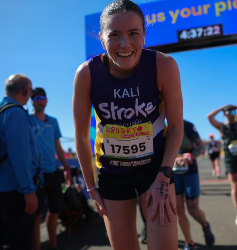 Runner at the Finish Line