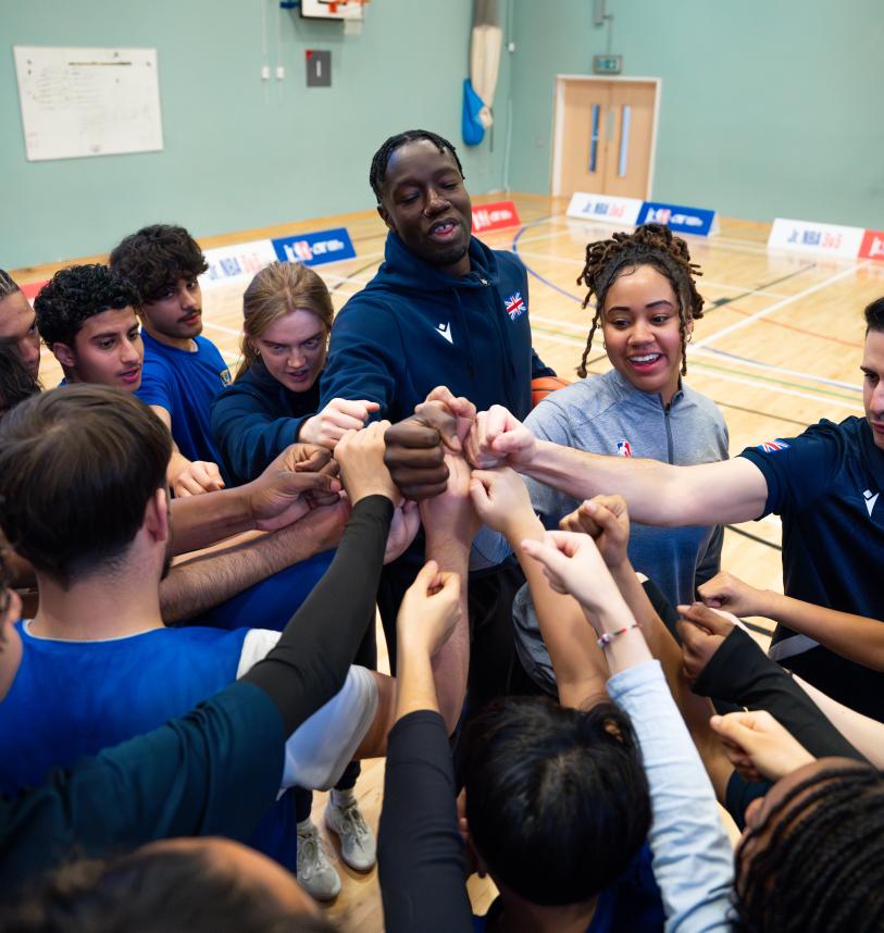 Children at the Jr. NBA 3v3 launch