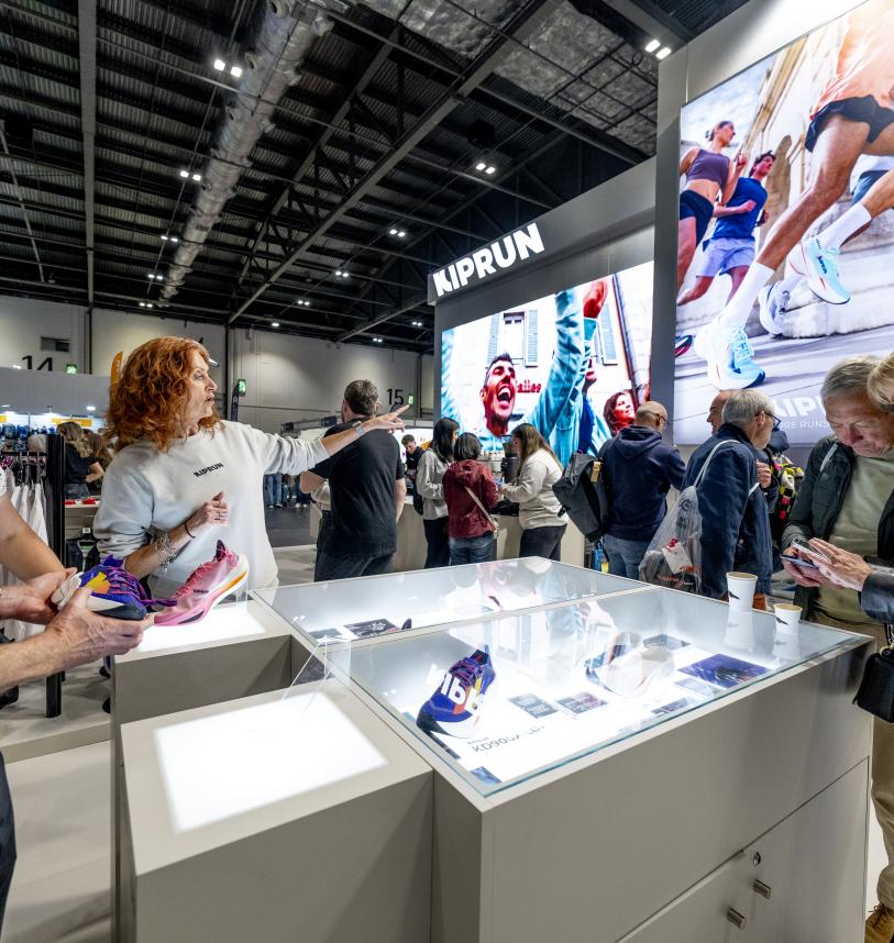 The Kiprun stand at the TCS London Marathon Running Show
