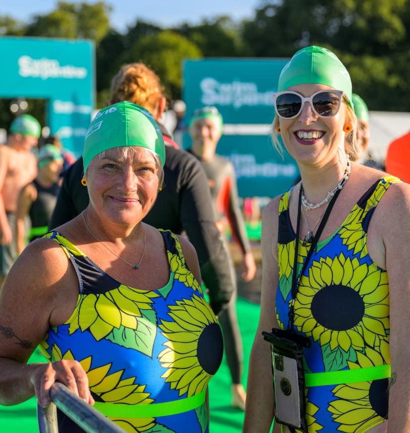 Deryn and Sami at Swim Serpentine in 2024