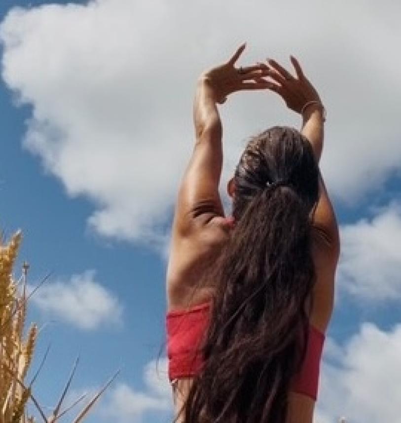 Georgina Farebrother outside training