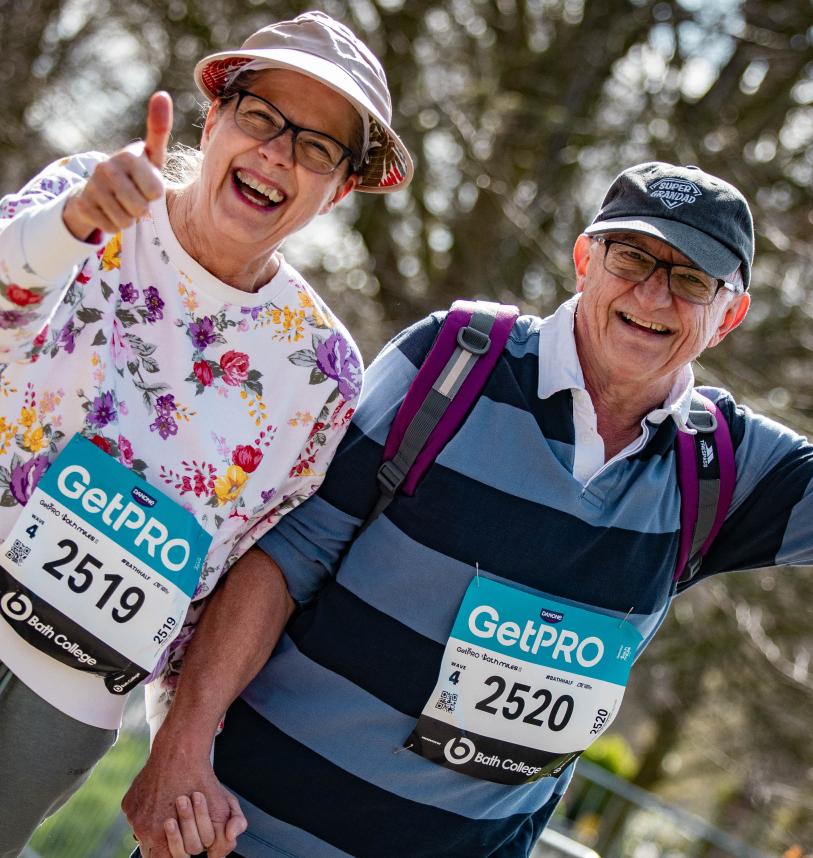 Two Bath Half participants