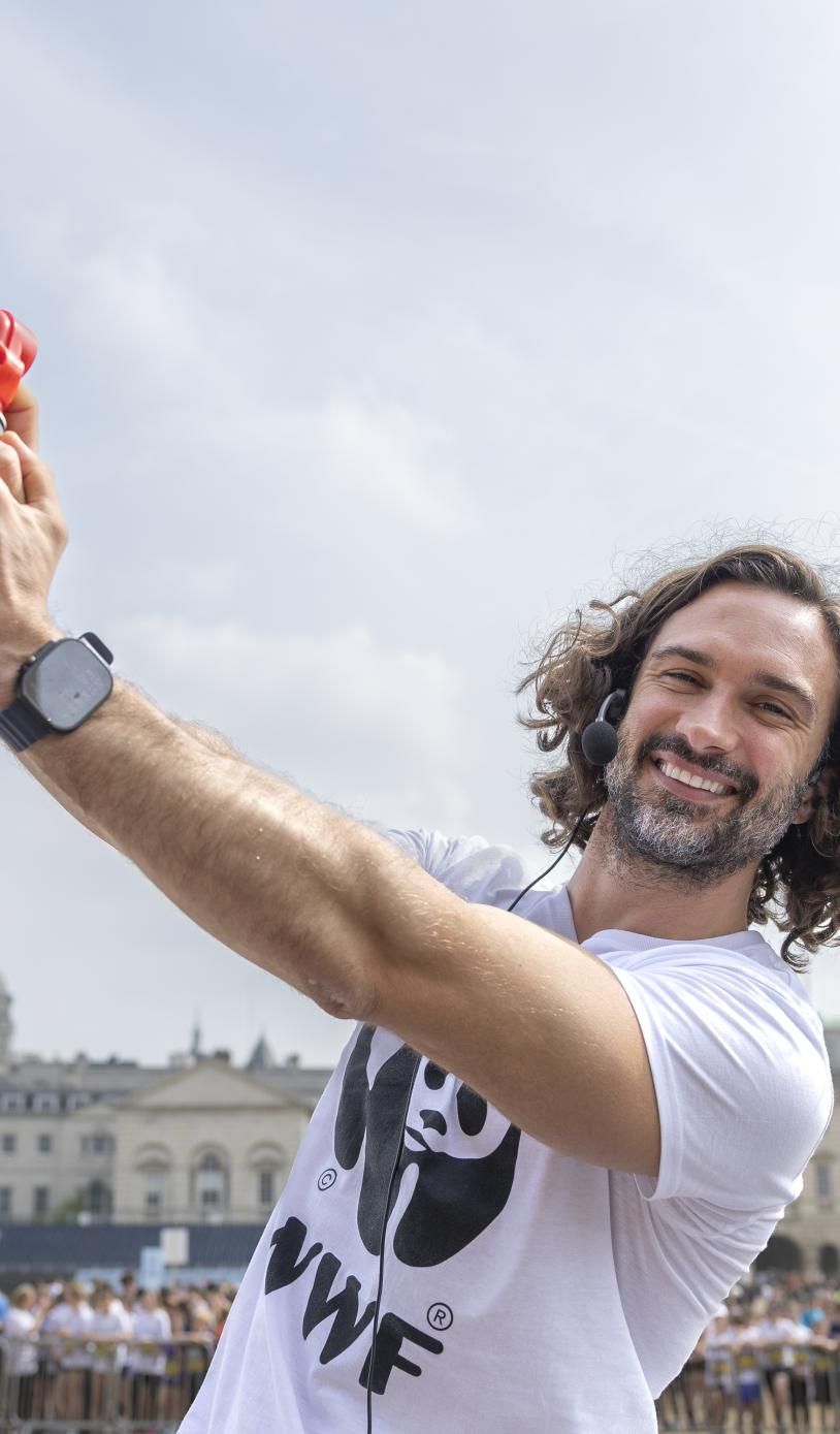 Joe Wicks with the start claxon