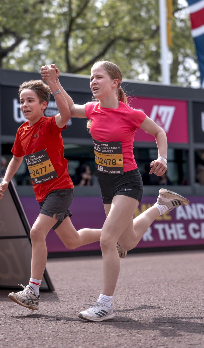 Participants heading to the Finish Line