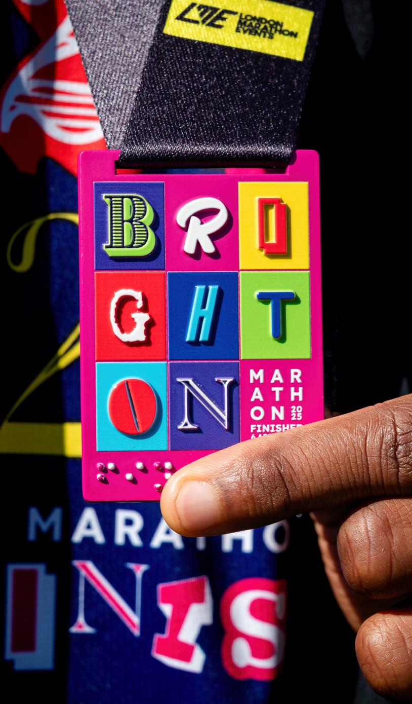 Brighton 2025 finisher medal
