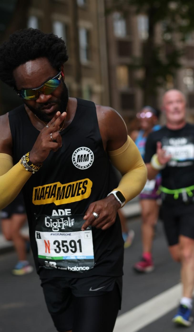Mafia Moves runner poses for the camera
