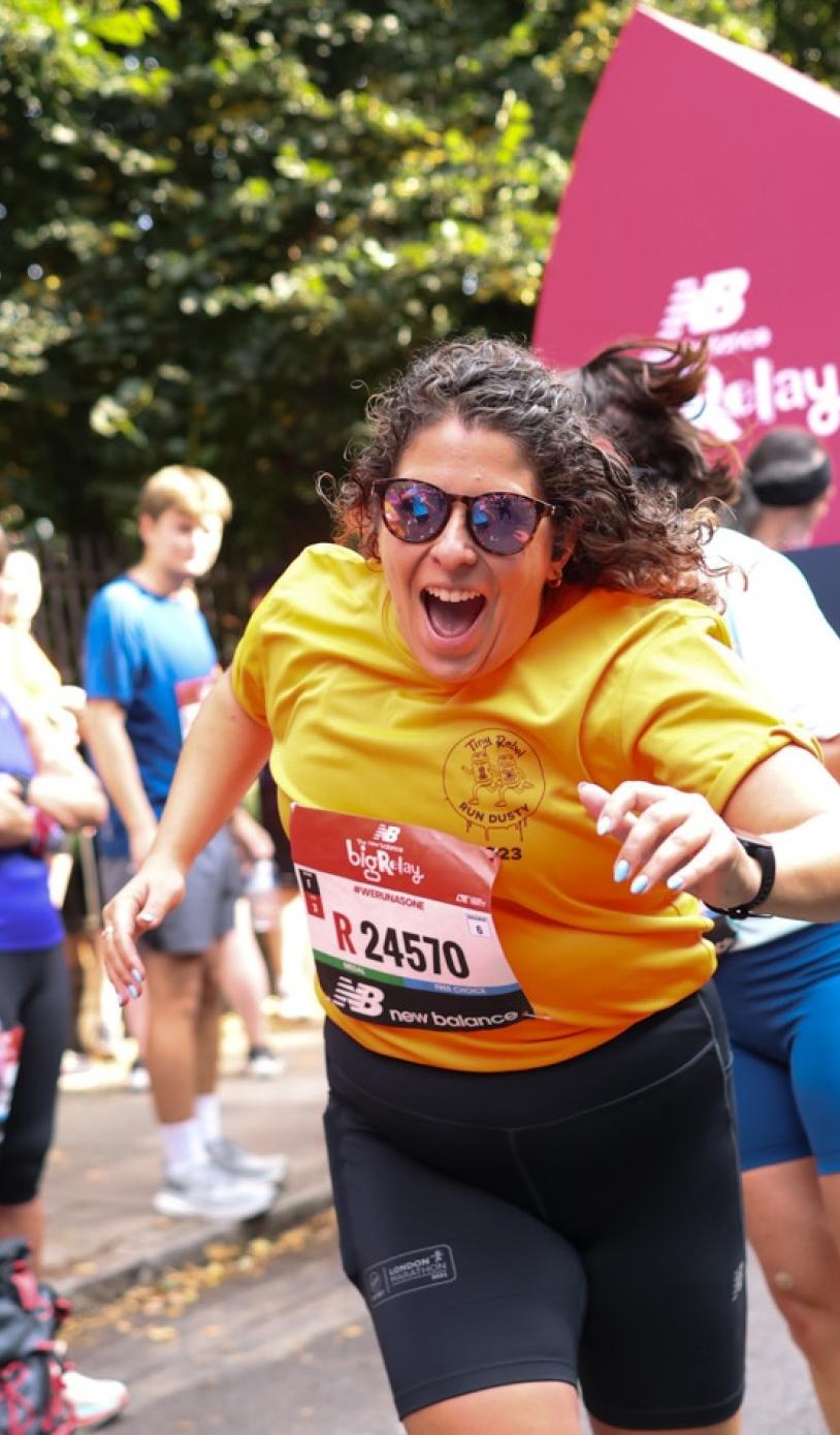 New Balance Big Relay participant 