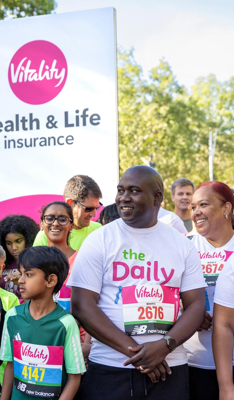 The Daily Mile wave at the 2026 Vitality Westminster Mile