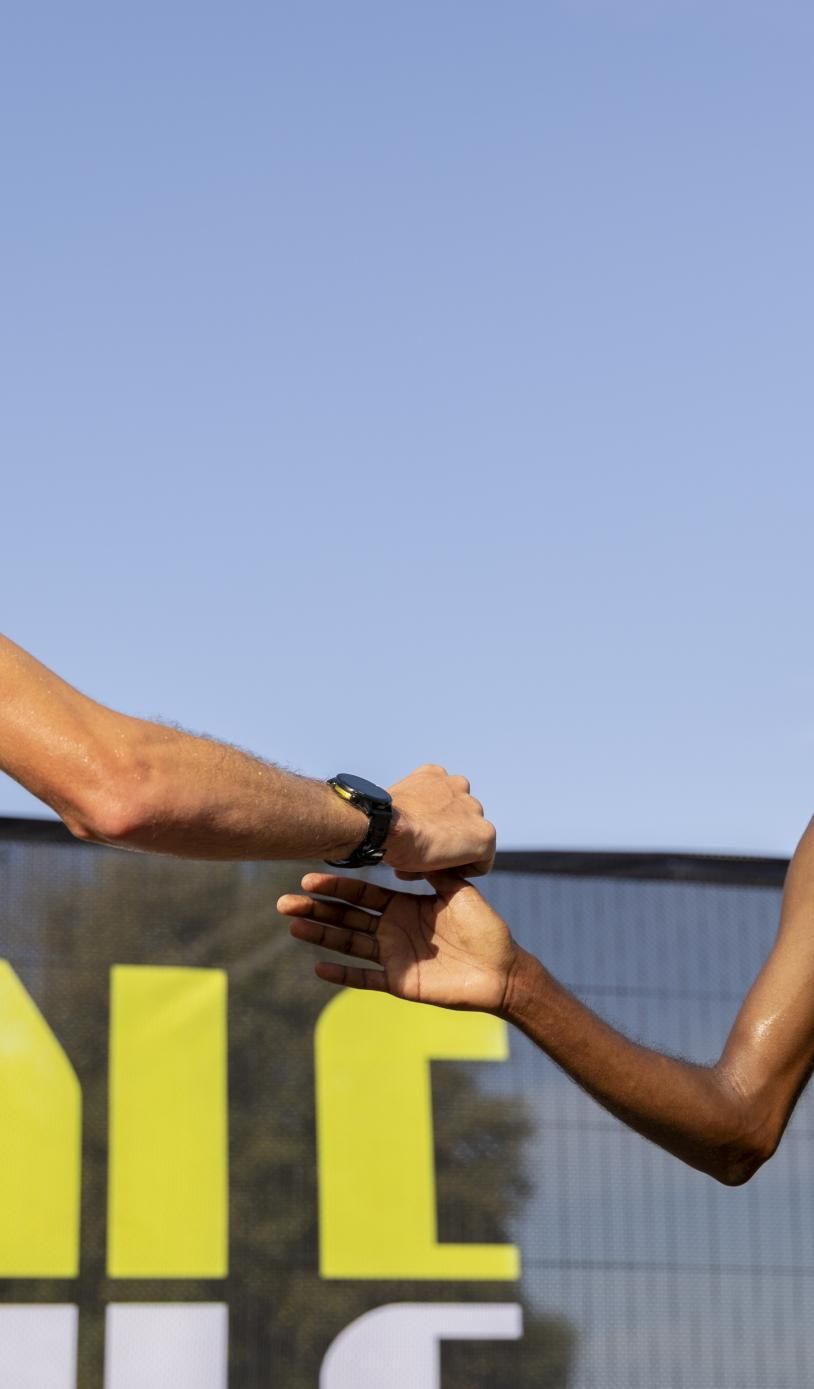 ABDULLAHI AND ROWE AT THE FINISH LINE