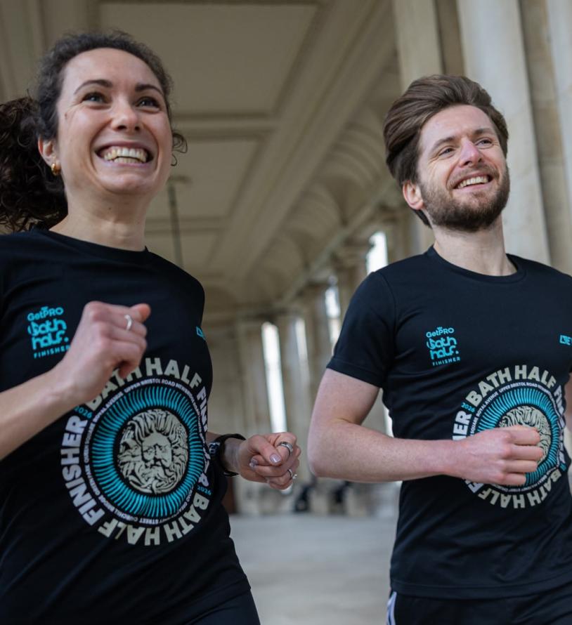 The GetPRO Bath Half finisher T-shirt for 2026