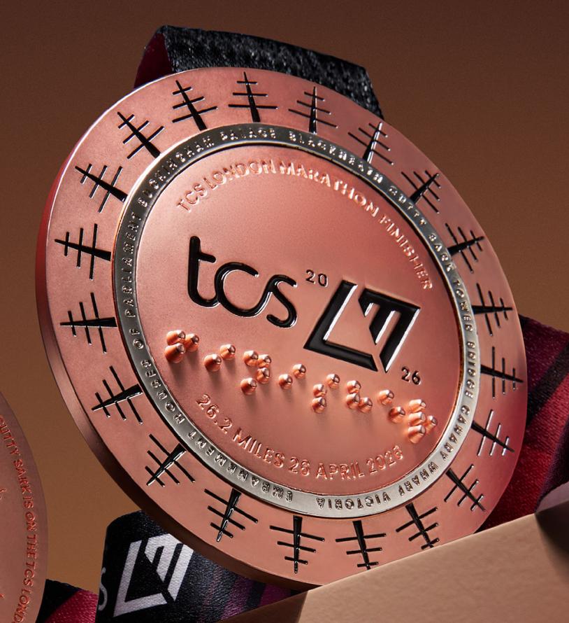 2026 TCS London Marathon medal