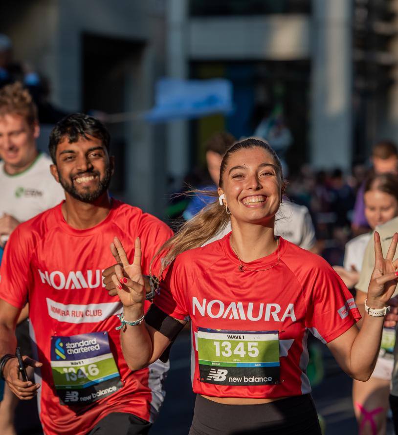 City Race runners pose for the camera 